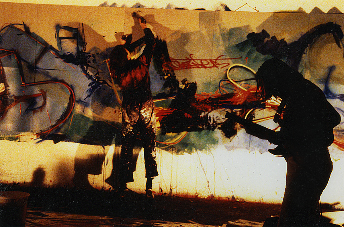 Gen Atem Project - Echoes of Wild Style - Painting performance, 1989