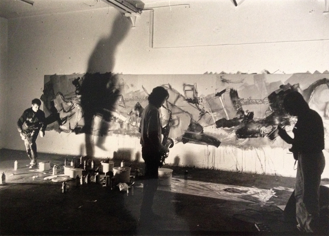 Gen Atem Project - Echoes of Wild Style - Painting performance, 1989