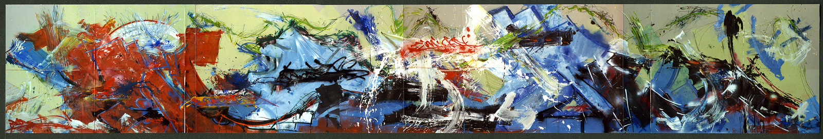 Gen Atem Project - Echoes of Wild Style - Painting performance, 1989