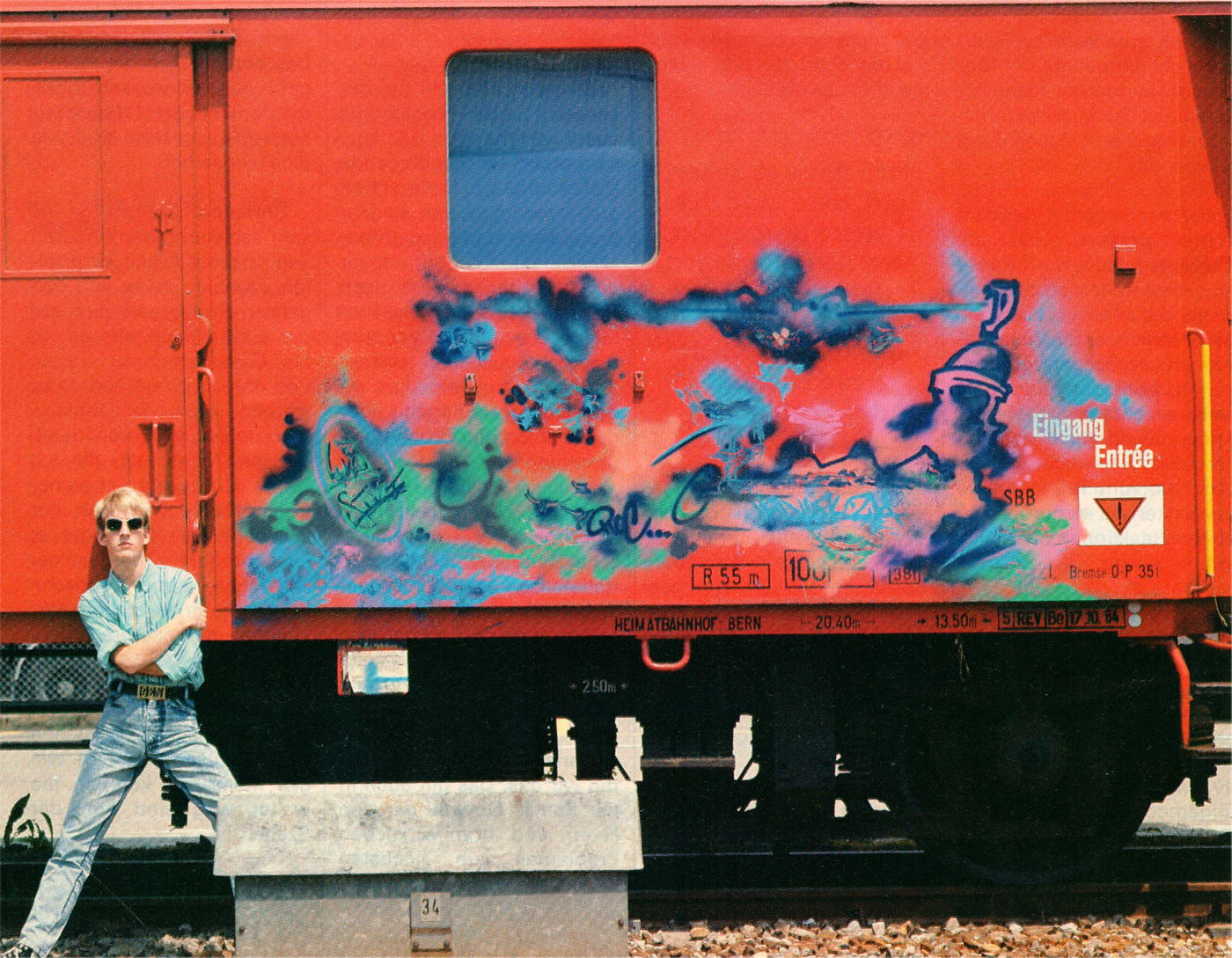 Bossard Wettstein Project - Writing on trains and walls - Paintings, 1986